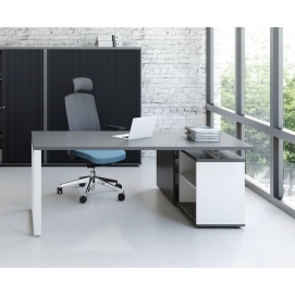 OGI Q desk with cabinet